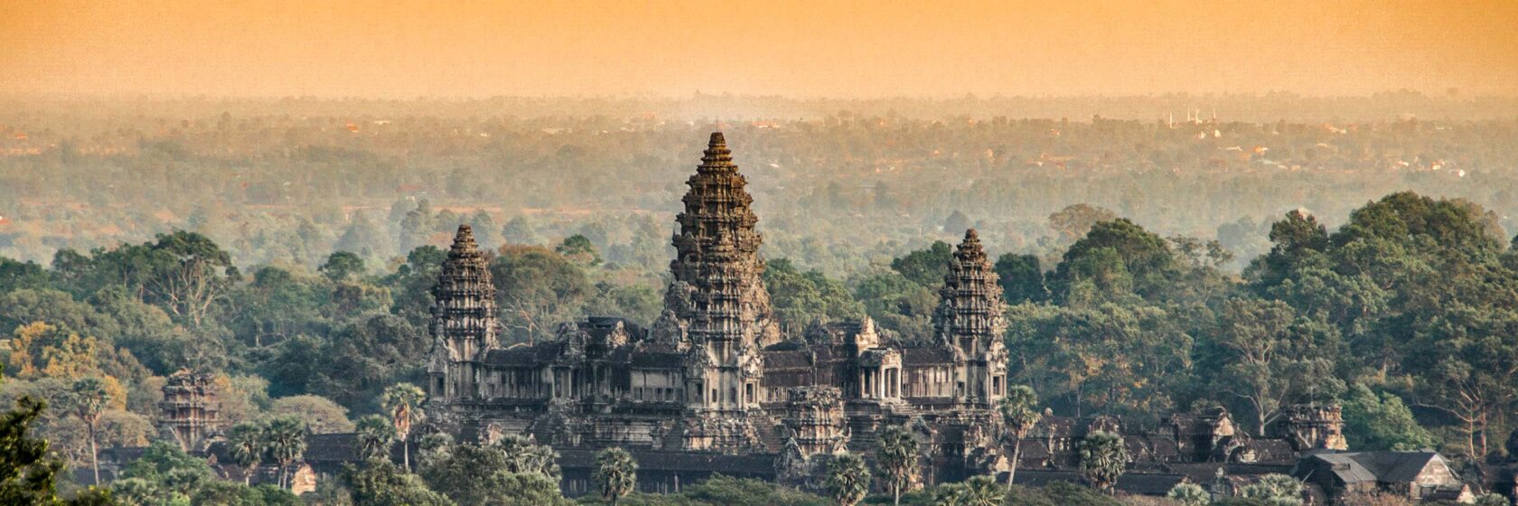 Angkor Wat temple in Cambodia.