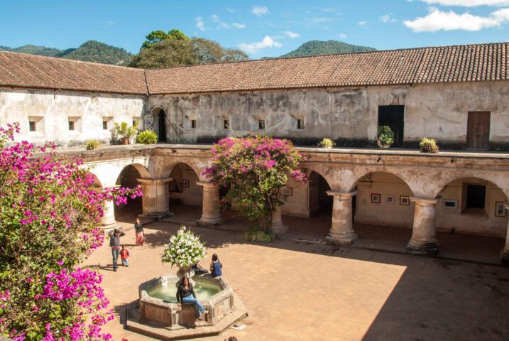 A courtyard.