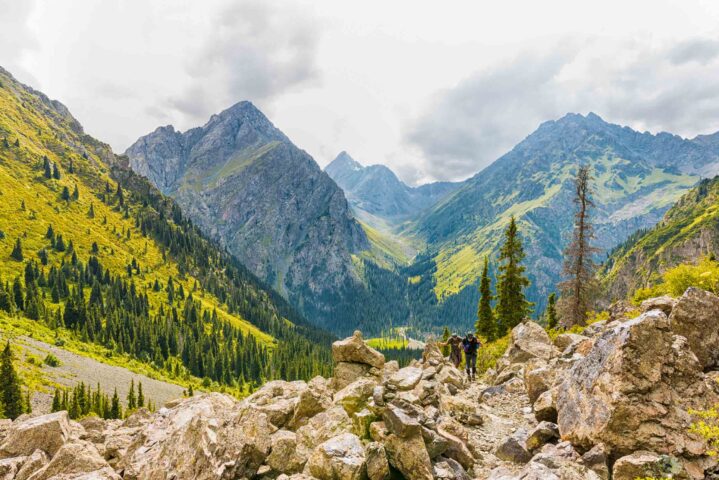 Mountains in Central Asia.