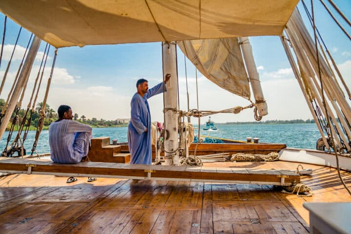 A boat in Egypt.