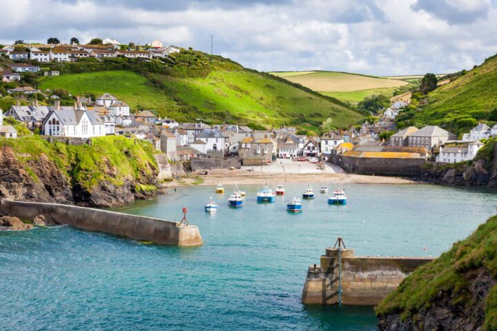 Fishing village of Port Isaac, on the North Cornwall Coast.