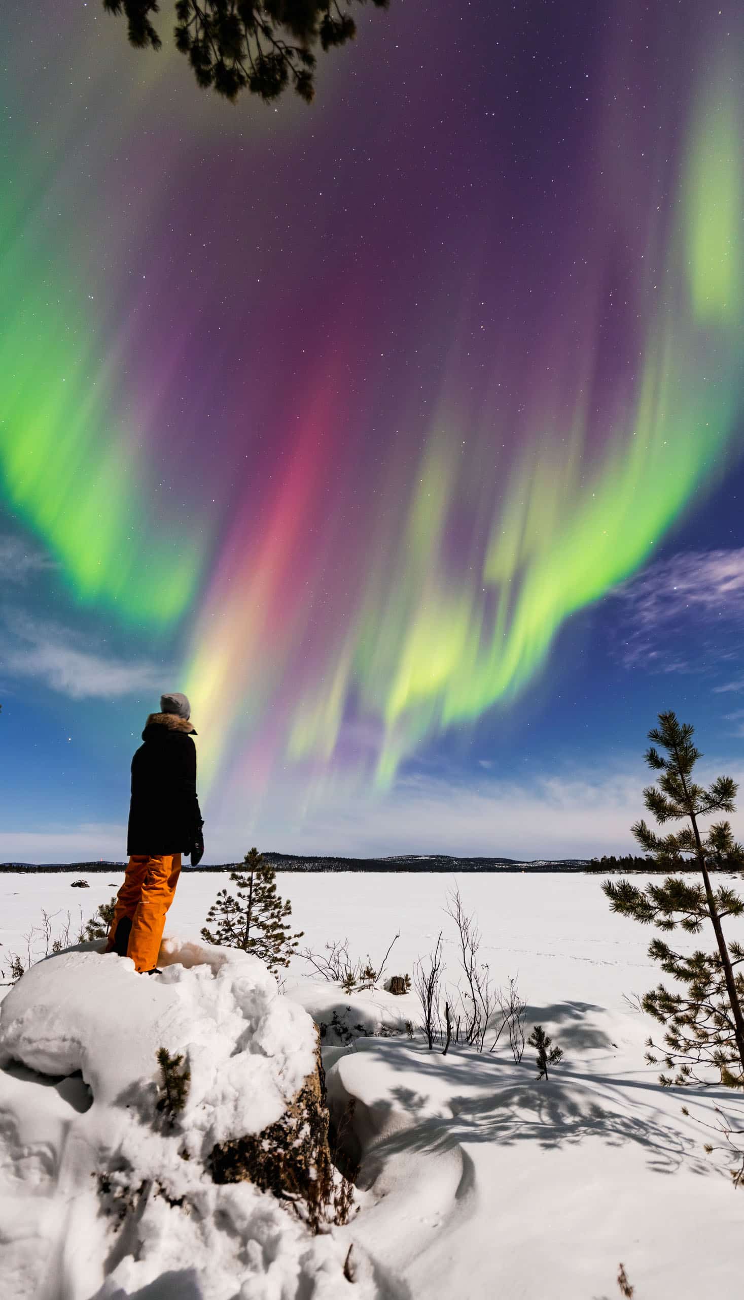 Northern Lights in Finland.