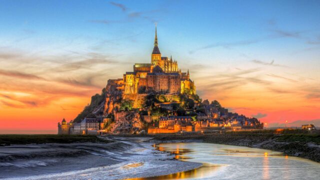 A castle in Normandy, France.