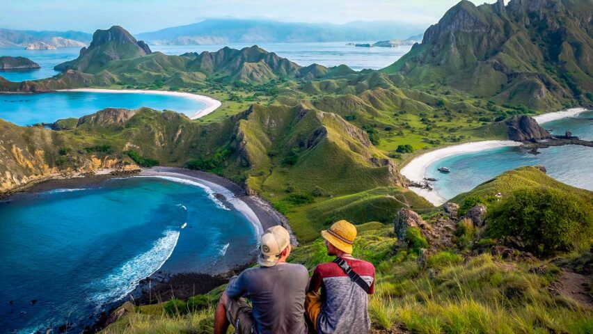 A couple at Padar Island.