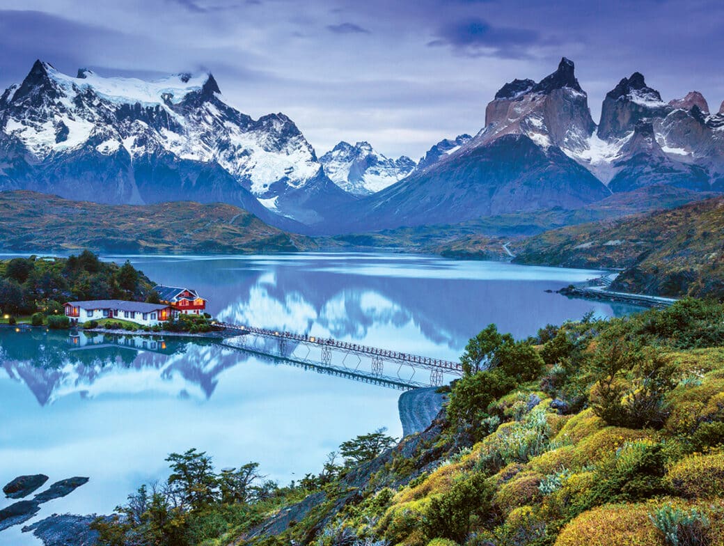 Lago Pehoe in Torres del Paine National Park, Chilean part of Patagonia