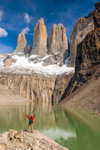 A hiker in Patagonia.