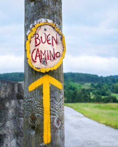 Buen Camino sign.