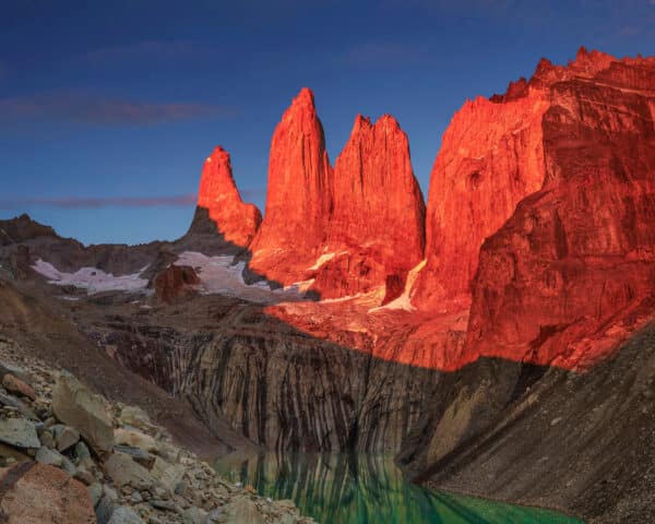 Torres del paine at sunrise